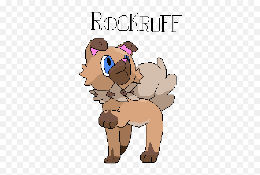 Pixilart - Pokemon Sun And Moon Rockruff By Redfox Paw Png,Pokemon Sun And Moon Logo Png