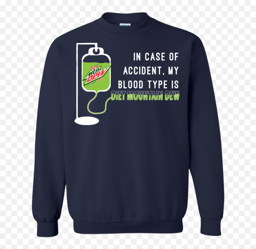 Favorable In Case Of Accident My Blood Type Is Diet Mountain - Camaro Ugly Christmas Sweater Png,Diet Mountain Dew Logo