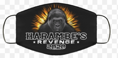 Revenge 2020 Cloth Face Mask - Metallica Face Mask Png,Transparent Harambe