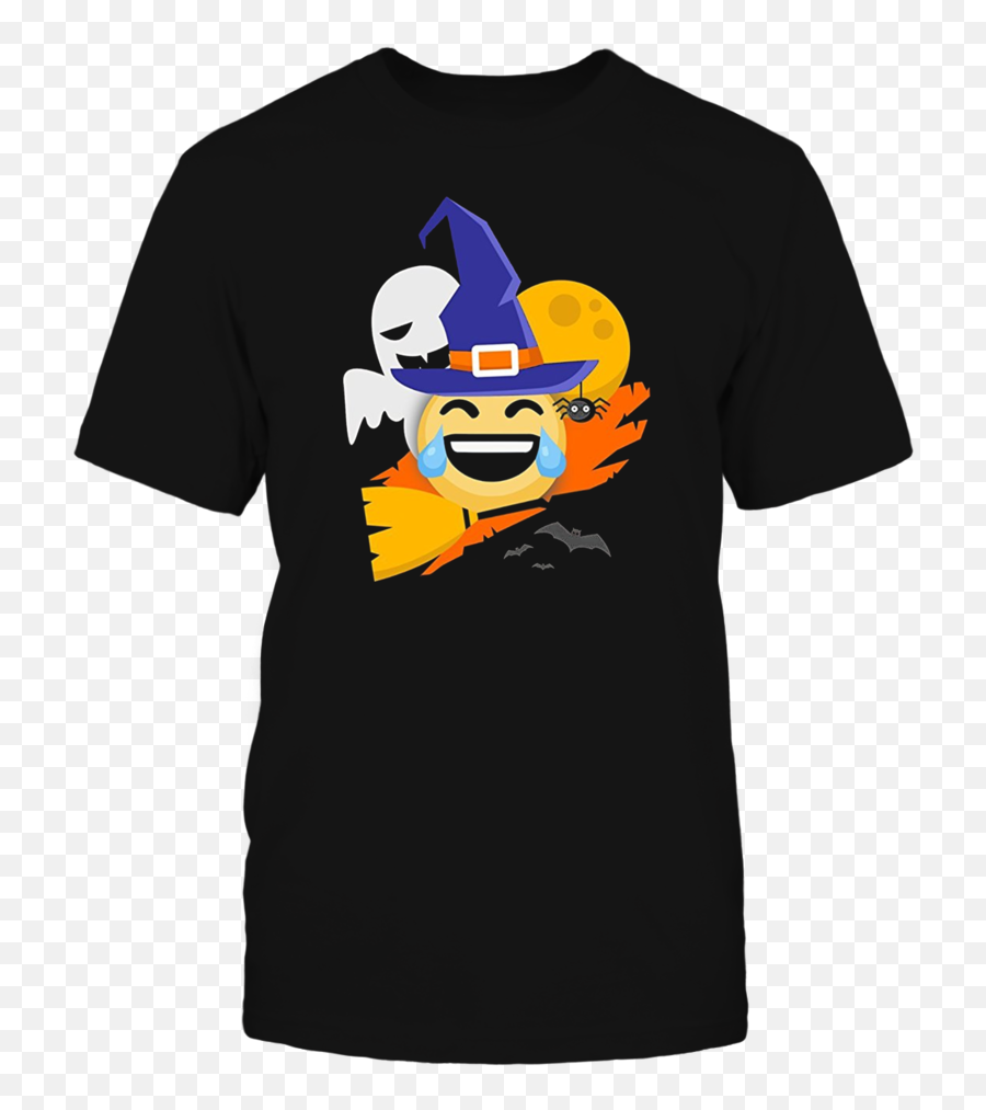 Download Witch Emoji Halloween Shirt T - Shirt 100 Printed Texas State Mom Shirt Png,100 Emoji Transparent