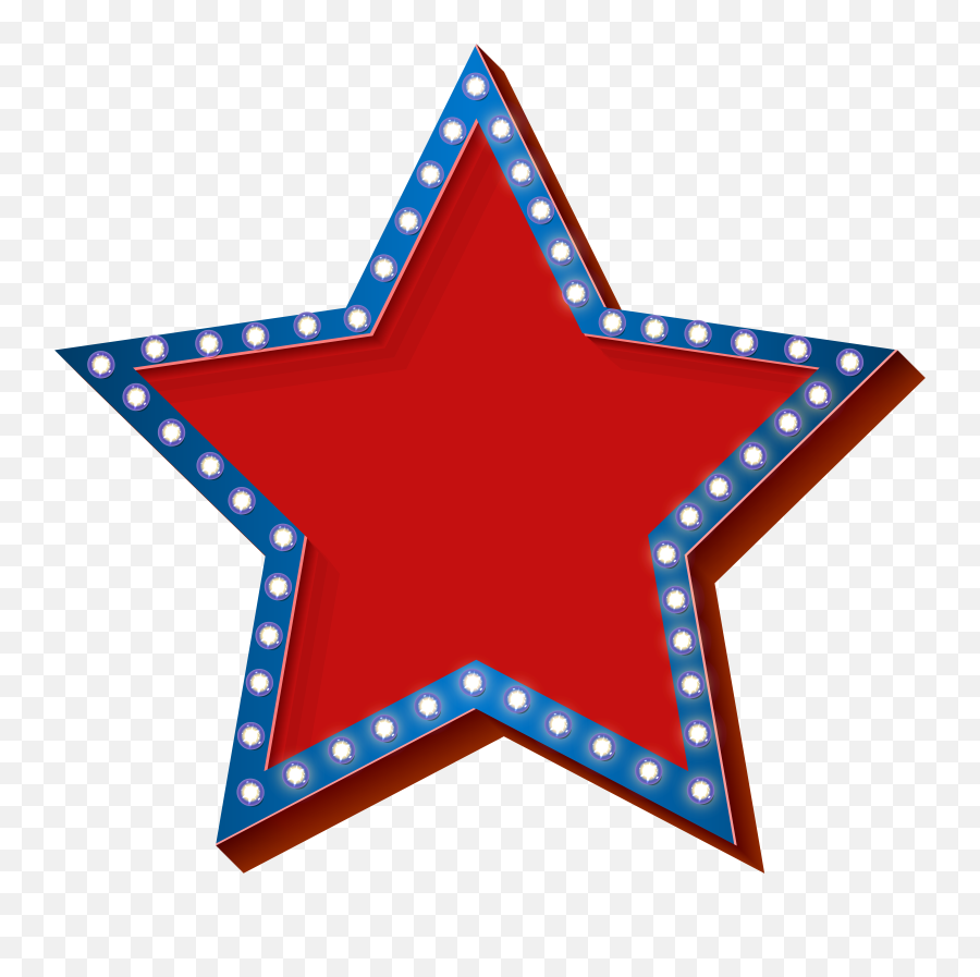 Clipart Stars Xmas Transparent Free For - Patriotic Star Clipart Png,Star Transparent Background
