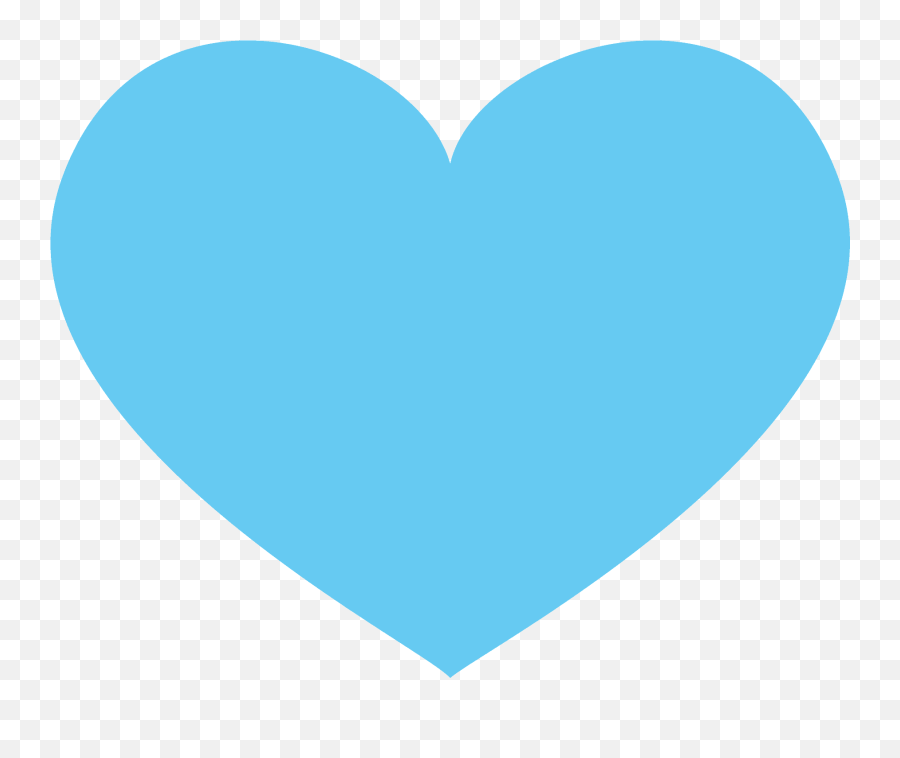 Blue Heart Emoji Clipart - Blue Heart Png,Blue Heart Transparent