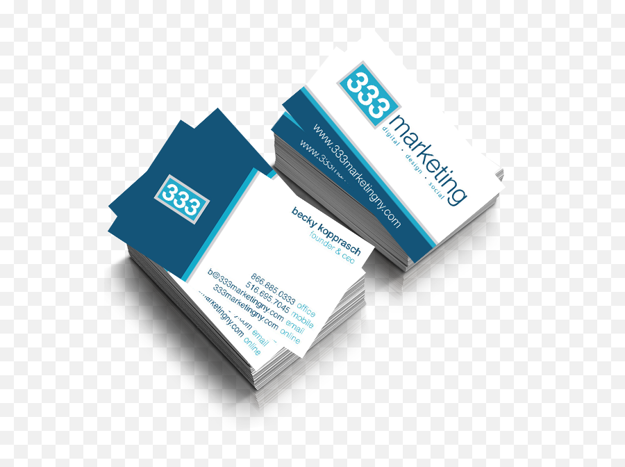 Business - Horizontal Png,Social Media Logos For Business Cards