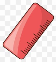 Cute Pink Ruler Icon Png Transparent - Horizontal