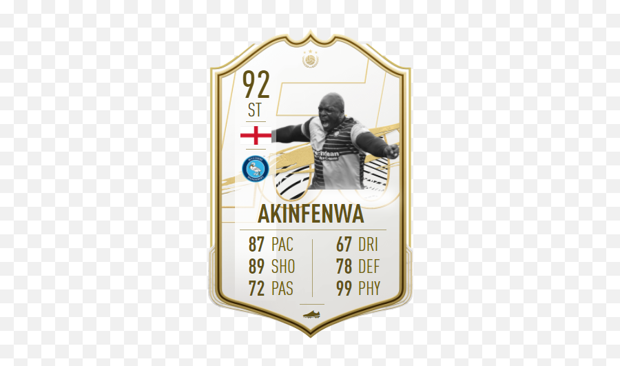 Photoshopped Adebayo Akinfenwa Onto An Icons Card Since My - Icon Card Fifa 21 Png,Embarrassing Icon