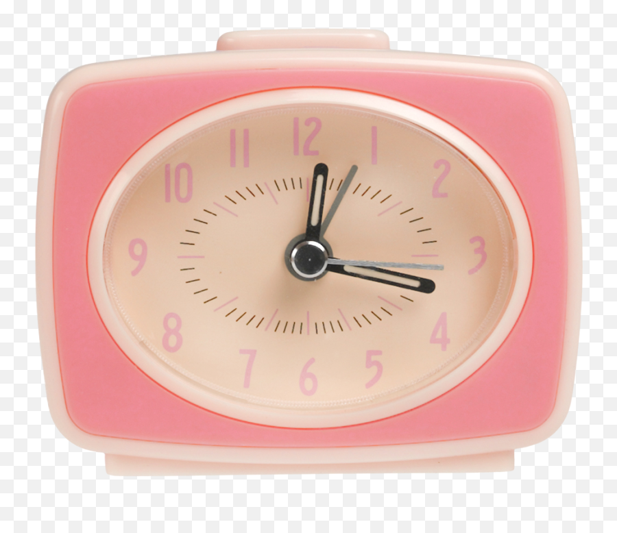 Retro Tv Style Pink Alarm Clock - Solid Png,Pink Clock Icon
