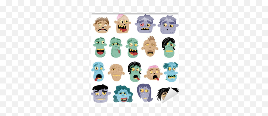 Funny Zombie Avatar Icon Set In Cartoon - Happy Png,Funny Avatar Icon