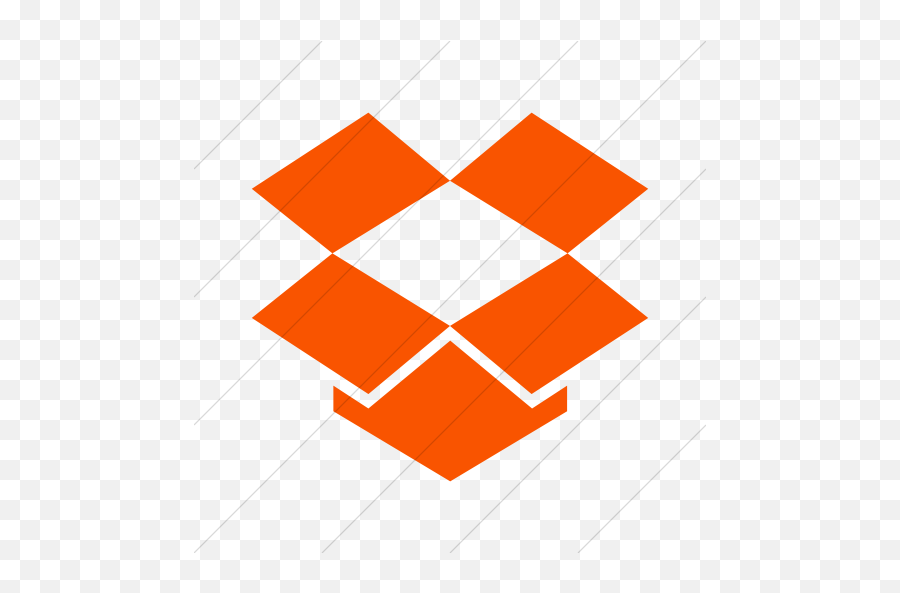 Iconsetc Simple Orange Foundation 3 Social Dropbox Icon - Dropbox Png Logo New,Dropvbox Icon