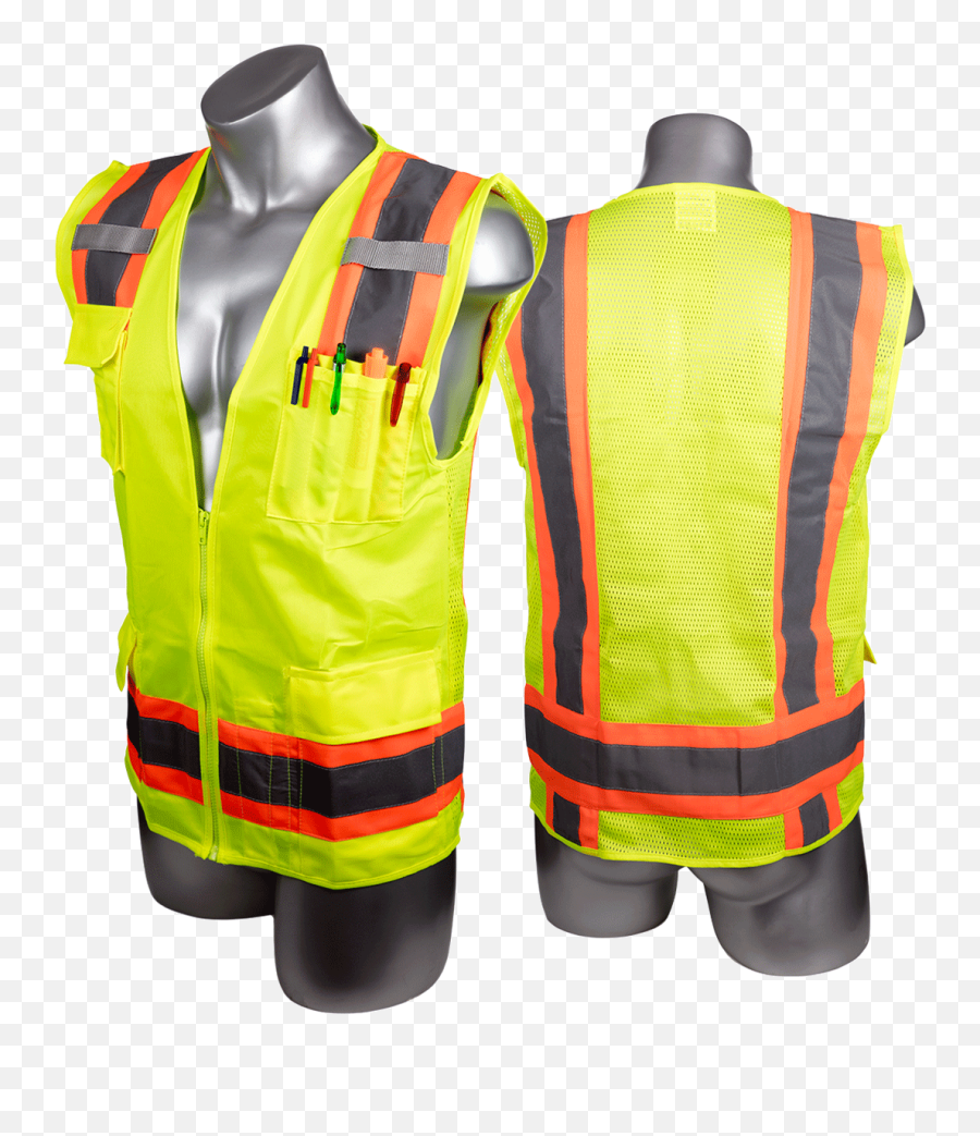 High Visibility Yellow Safety Surveyor Vest - Shirtsize Xl Clothing Png,Icon Motorcycle Safety Vest