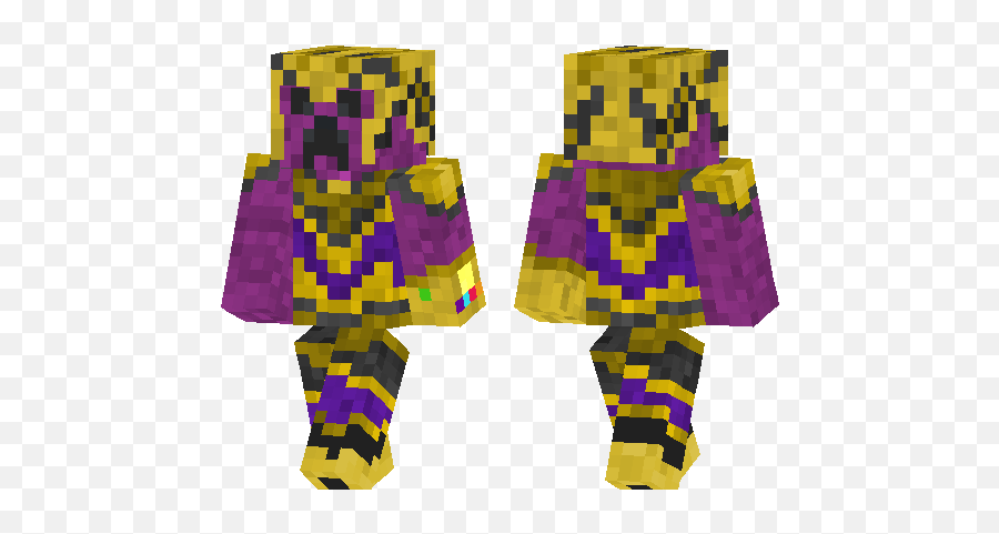 Thanos Creeper Minecraft Pe Skins - Minecraft Skin De Creeper Thanos Png,Creeper Transparent