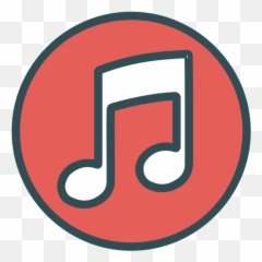 Circle Brand Shape Music Note Icon - png