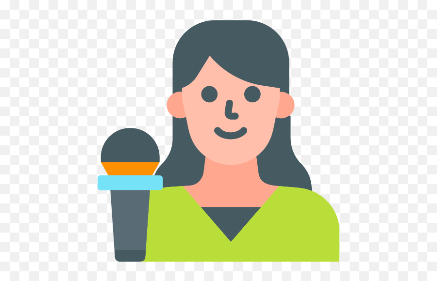 Reporter Journalist Flat Icon Png - For Adult,Reporter Icon