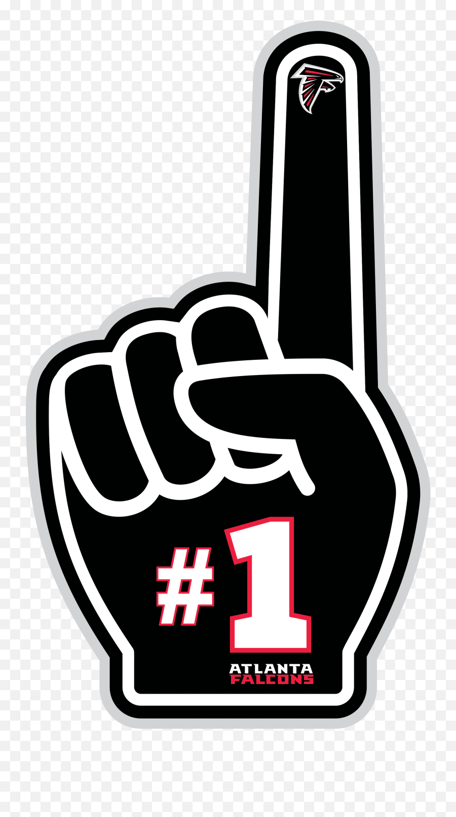 Nfl Logo Atlanta Falcons - Atlanta Falcons Svgvector Transparent Foam Finger Png,Foam Finger Icon