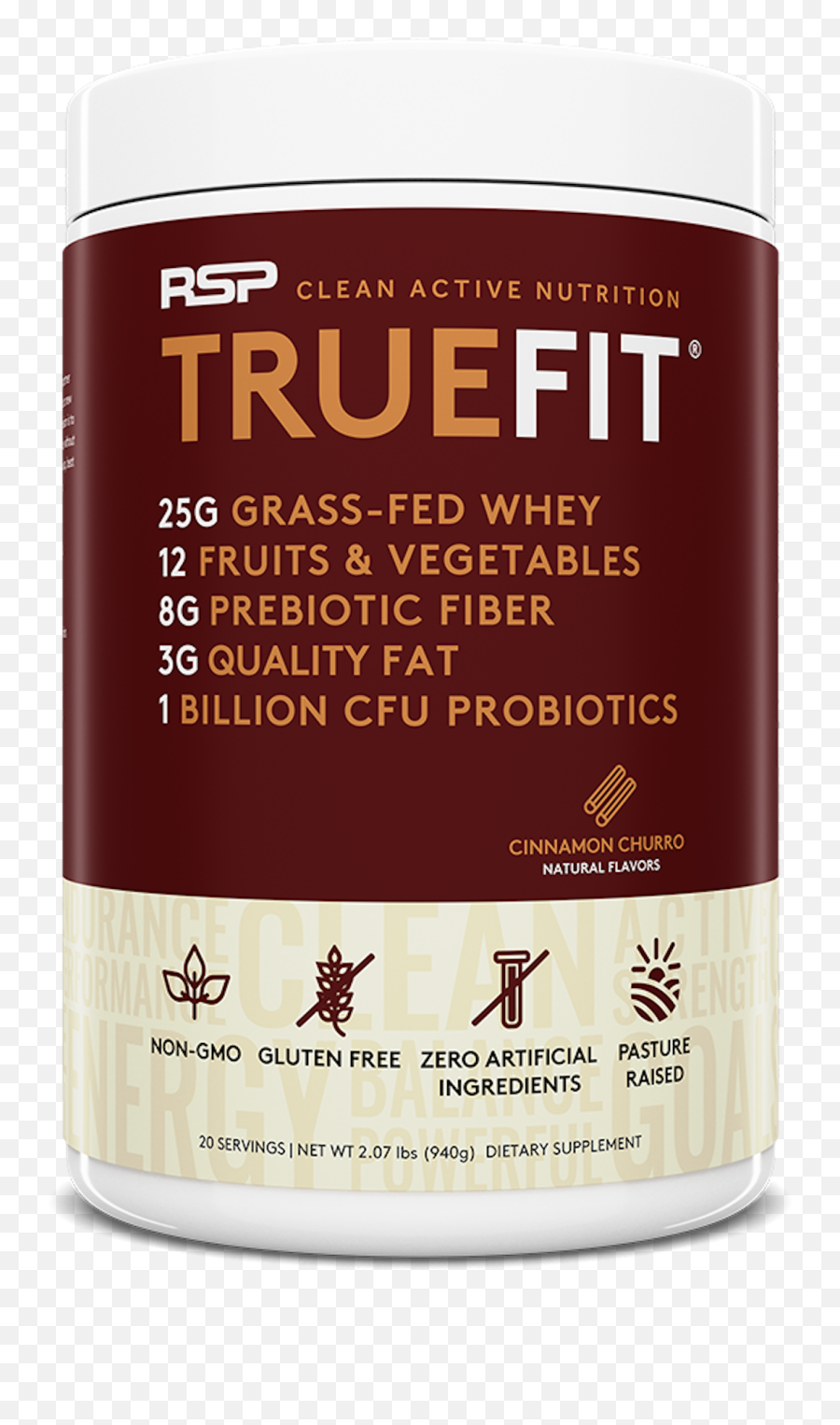 Truefit Grass Fed Protein U0026 Meal Replacement Powder - True Fit Rsp Png,Churro Icon