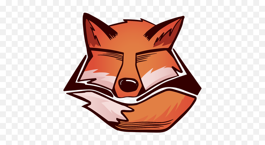 Fox Closed Eyes Colored Transparent Png U0026 Svg Vector - Zorro Ilustracion,Cool Wolf Icon