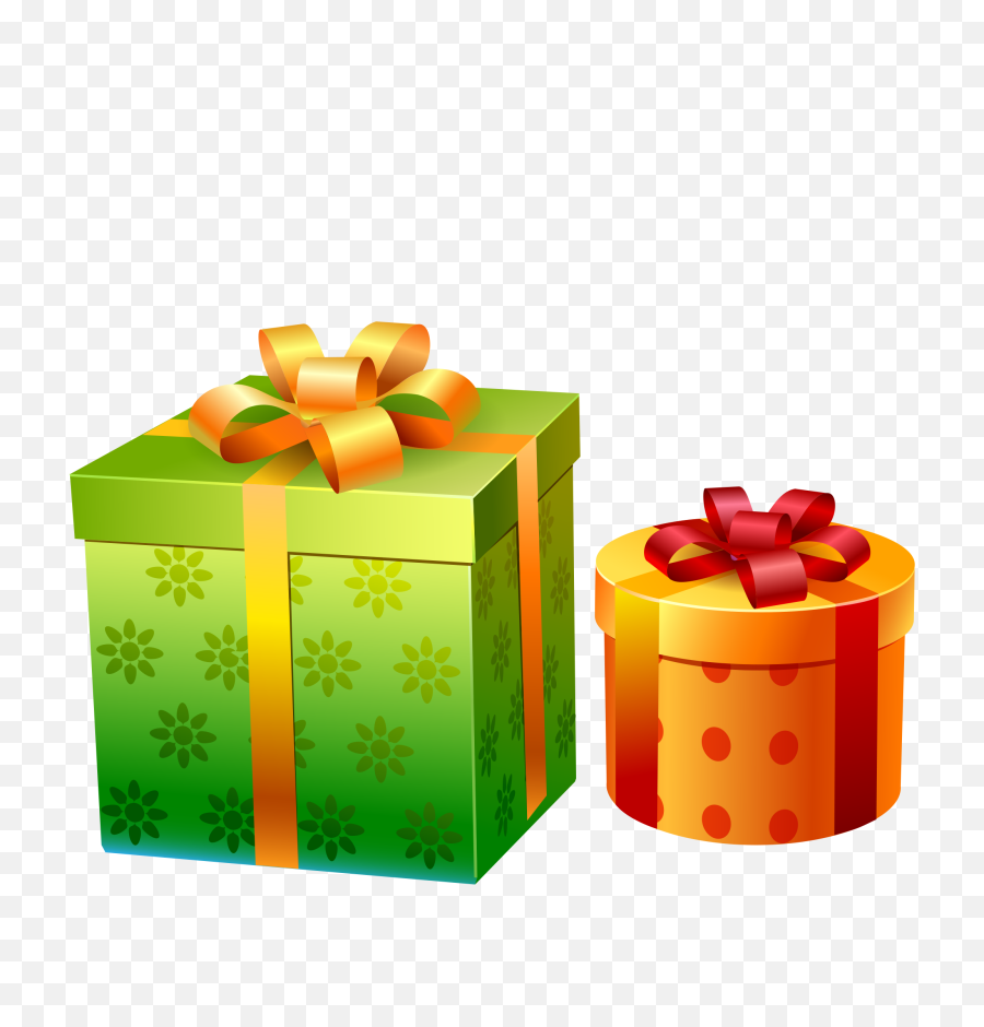 Gift Boxes Clipart Png - Christmas Gift Vector Png,Present Clipart Png