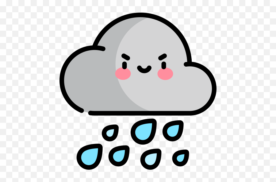 Heavy Rain - Free Nature Icons Png,Cute Chibi Icon