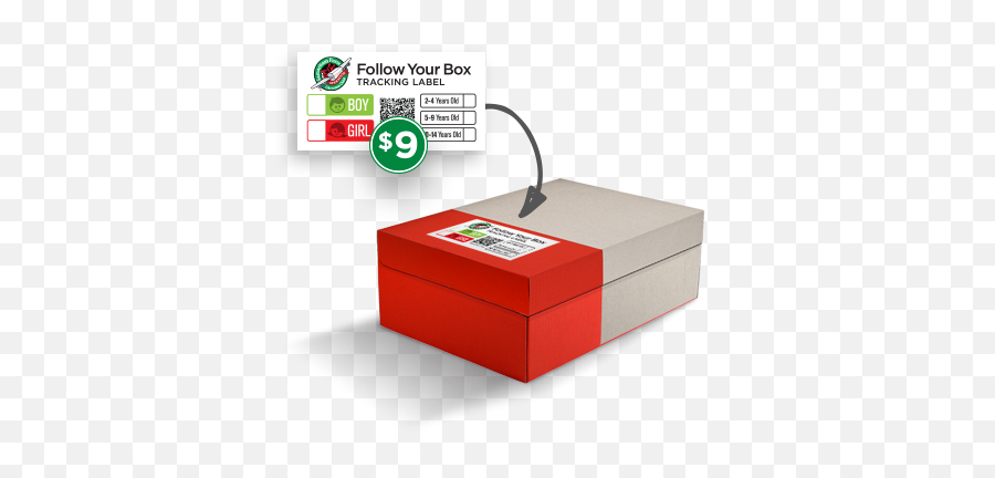 Follow Your Box Tracking Labels - Christmas Day Png,Transparent Box