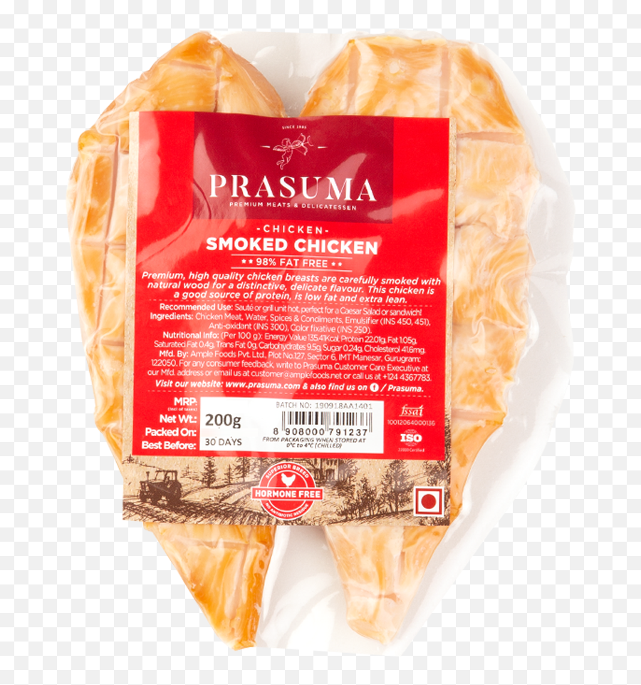 Prasuma Chicken - Smoked Breast 200 G Vacuum Packed Baked Goods Png,Chicken Breast Png