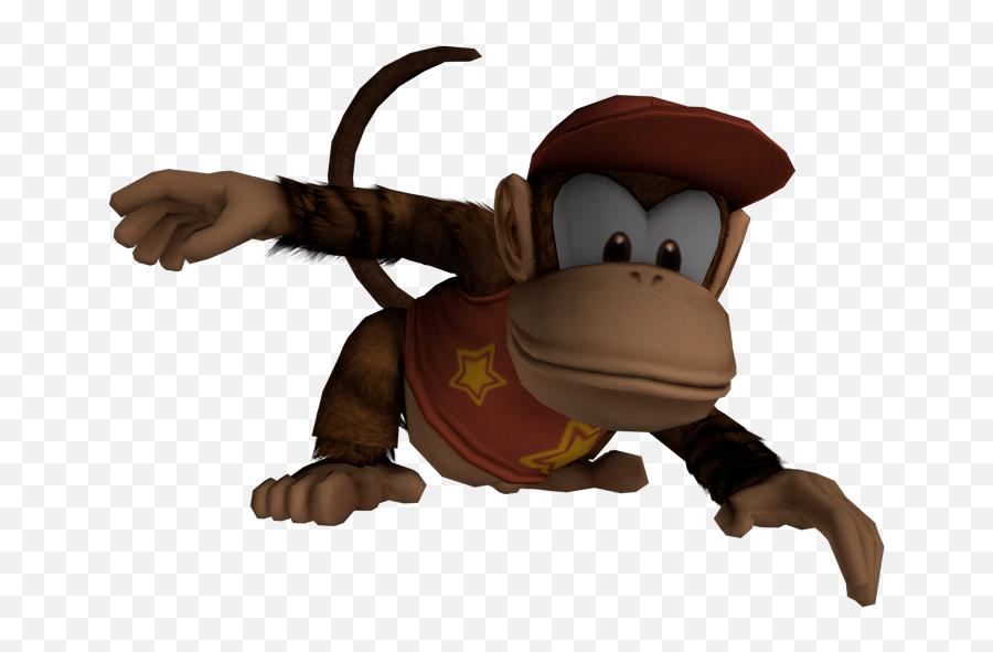 Wii - Super Smash Bros Brawl Diddy Kong 2 Trophy The Cartoon Png,Kong Png