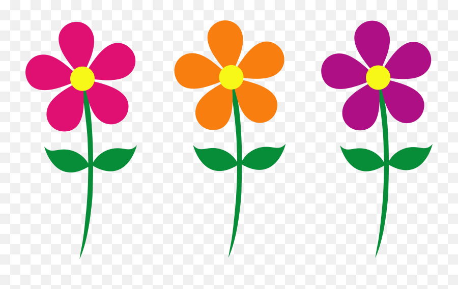 Free Cartoon Flowers Images Download - Spring Flowers Clipart Png,Flower Cartoon Png