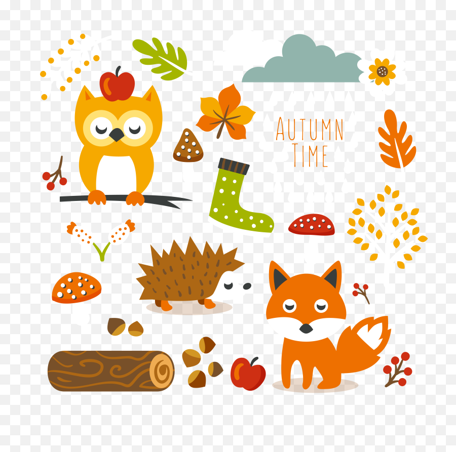 Download Free Png Cute Fall Images - Free Digital Stickers Png,Fall Background Png