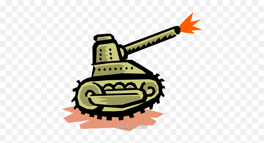 Tank Royalty Free Vector Clip Art Illustration - Hous0453 Cartoon Army Tank Png,Tanks Png