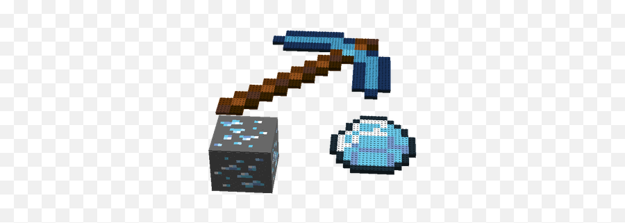 Lego Ideas - Minecraft Diamodpickaxeore Throwing Axe Png,Minecraft Pickaxe Png