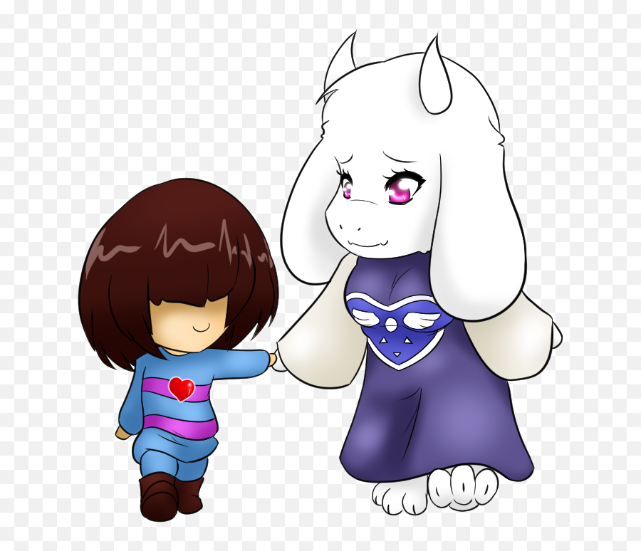 Chibi Frisk And Toriel Undertale Know Your Meme - Chibi Frisk And Toriel Png,Toriel Png