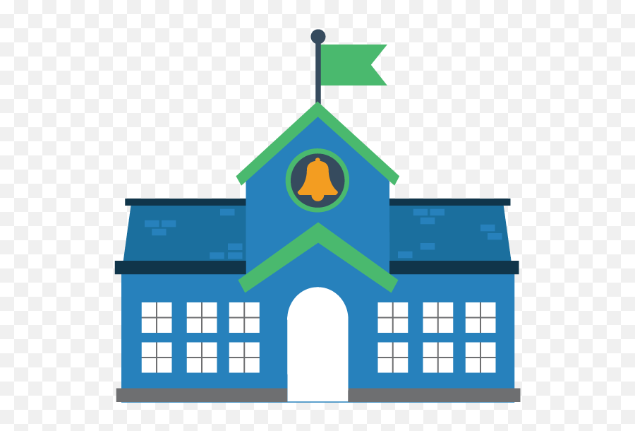 Library Of Blue School House Svg Freeuse Download Png Files - School Blue,Schoolhouse Png