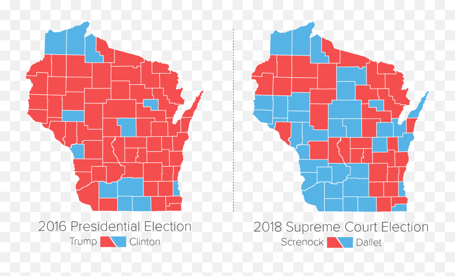 Blue Wave Buildsu0027 In Wisconsinu0027s Supreme Court Election - Wisconsin Governor Election Map 2018 Png,Blue Wave Png