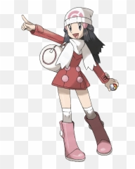Dawn Pokemon Platinum Full Size Png Download Seekpng - Pokemon Diamond And Pearl Characters,Pokemon Platinum Logo