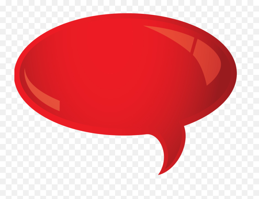 Download Hd Speech Bubble Free Vector - Red Chat Bubble Png Red Talking Bubble,Speech Bubbles Png