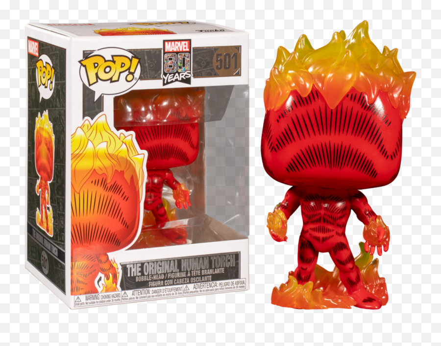 Original Human Torch Pop Figure - Original Human Torch Pop Png,Human Torch Png