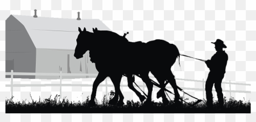 Farm Planting Silhouette Png Download - Farmer Black And White Png,Farmer Png