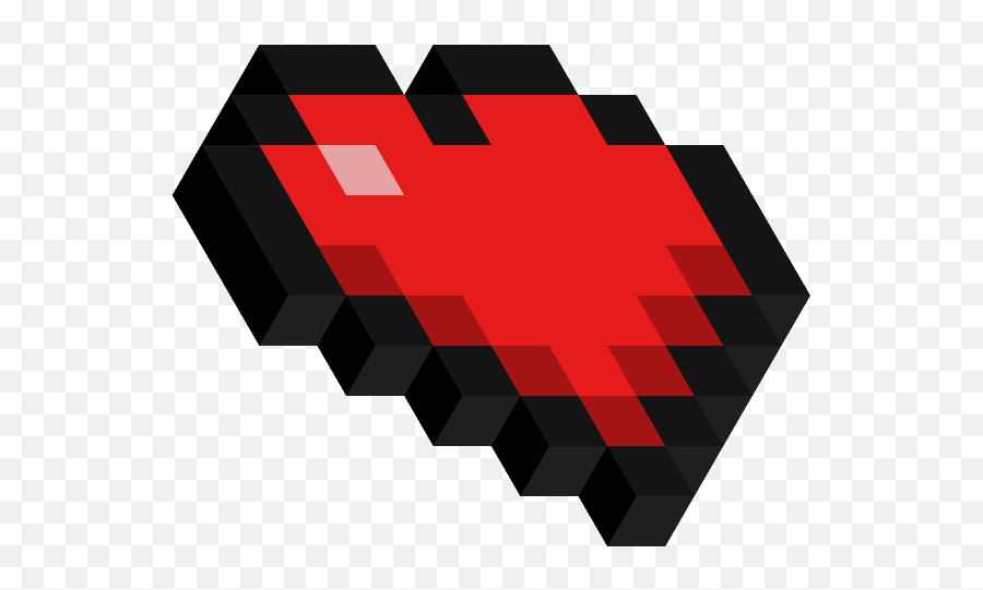 Hexels - Horizontal Png,Minecraft Heart Png