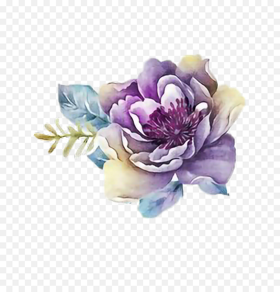 Water Color Flowers Png - Purple Watercolor Flower Png,Watercolor Flower Png
