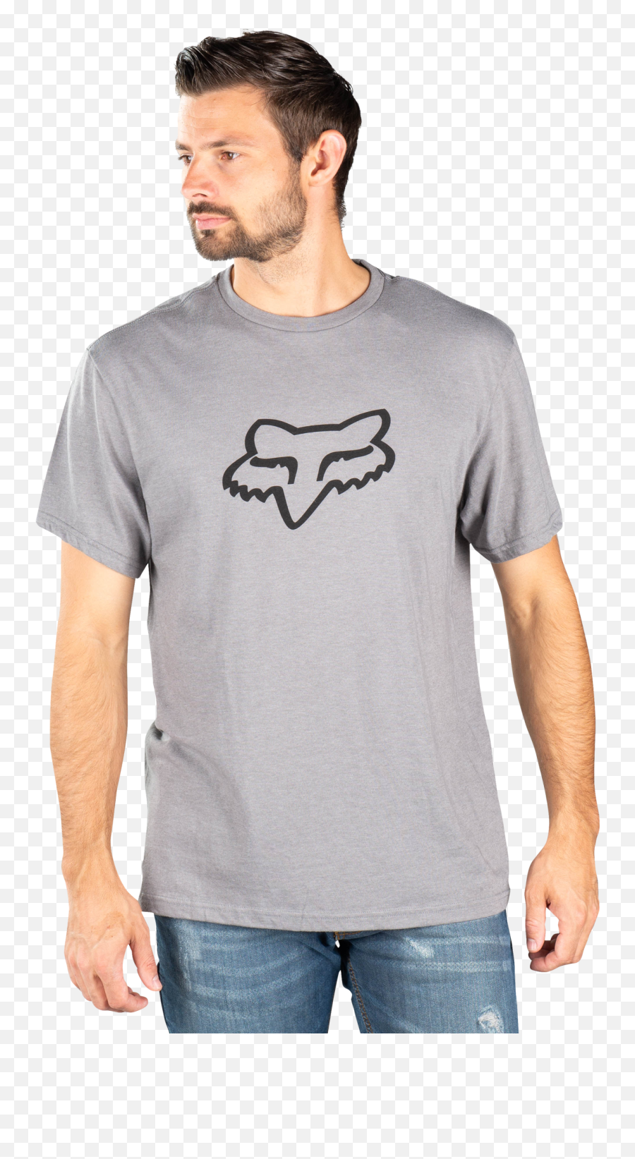 Fox Legacy Head Ss T - Shirt Graphite Fox Mx Png,Fox Head Png