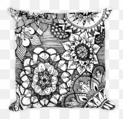 Flower Pattern - Square Pillow WOLFF Designshop Decorative png