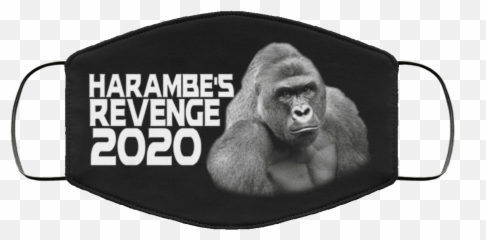 Revenge 2020 Washable Reusable Custom - No Justice No Peace Black Lives Matter Png,Transparent Harambe