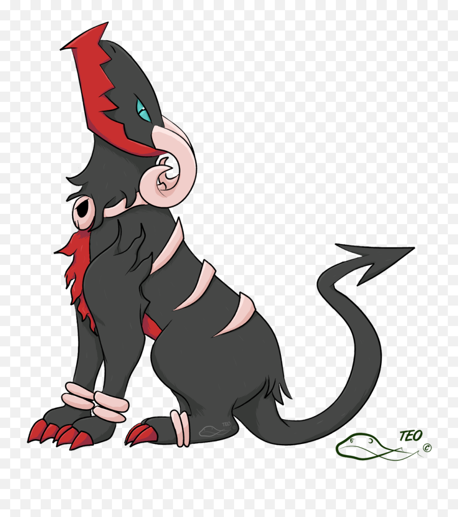 Download Hd Darkdoom Fusion Of Darkrai - Houndoom Fusions Png,Darkrai Png