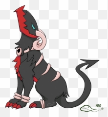 Download Hd Darkdoom Fusion Of Darkrai - Houndoom Fusions Png,Darkrai Png