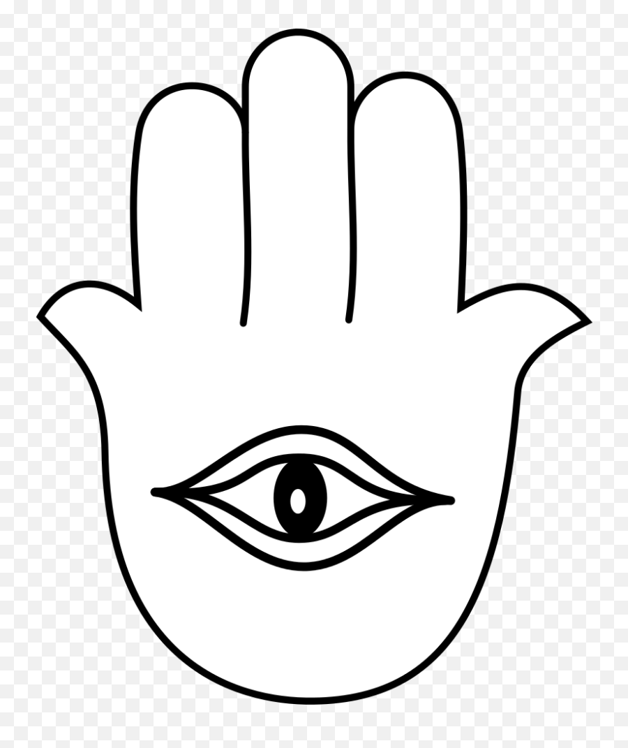 Filefaith Hamsasvg - Wikimedia Commons Hamsa With Eye Outline Png,Hamsa Png