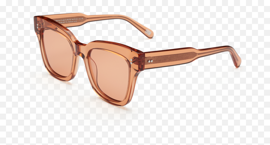 005 Clear Sunglasses In Peach - Full Rim Png,Swag Glasses Transparent