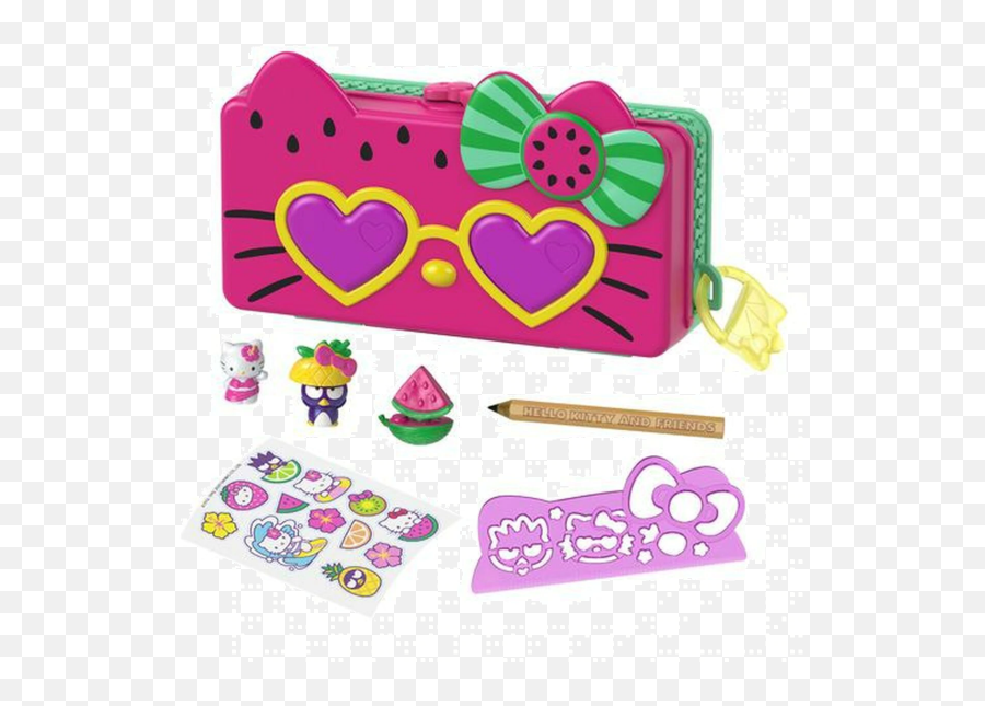 Sanrio Hello Kitty U0026 Friends Watermelon Beach Pencil Box Playset Gvc39 - Hello Kitty Mattel Png,Sanrio Icon