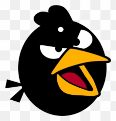 Baby Black Bird - Easy Angry Bird Drawings Png,Black Bird Png