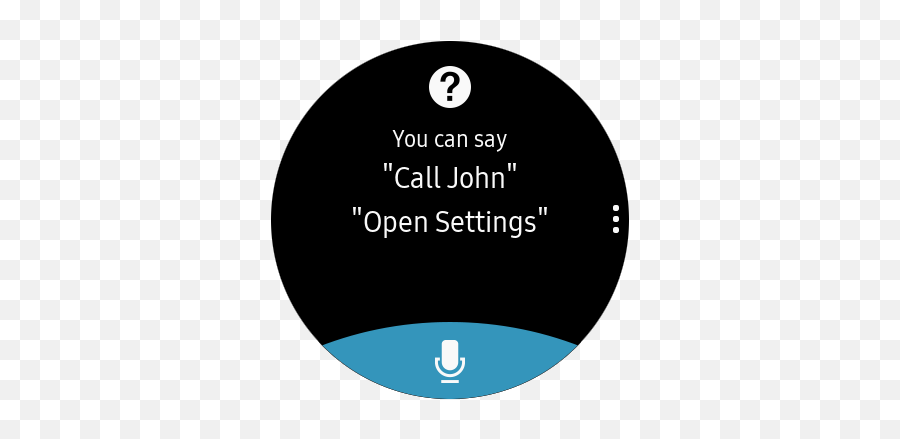 Select Settings For Voice Control - Samsung Gear Sport Dot Png,Voice To Text Icon