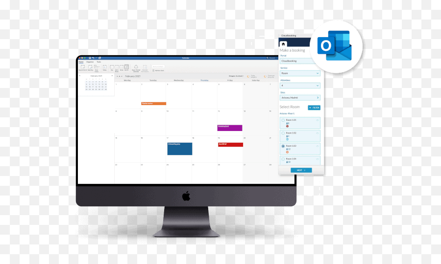 Online Meeting Room Booking System - Lcd Png,Room Booking Icon