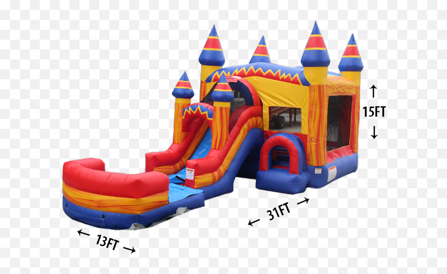 All Inflatables - Bounce Around Inflatables Llc 7 In One Bounce House Water Slide Png,Bounce House Icon