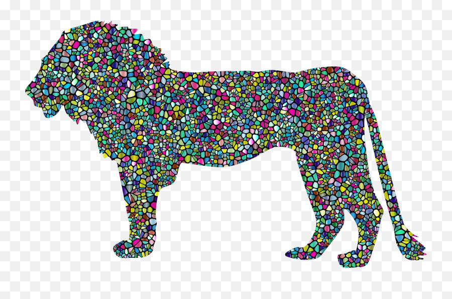 Download This Free Icons Png Design Of Polyprismatic Tiled - Silhouette Dog Profile Transparent,Icon Poly
